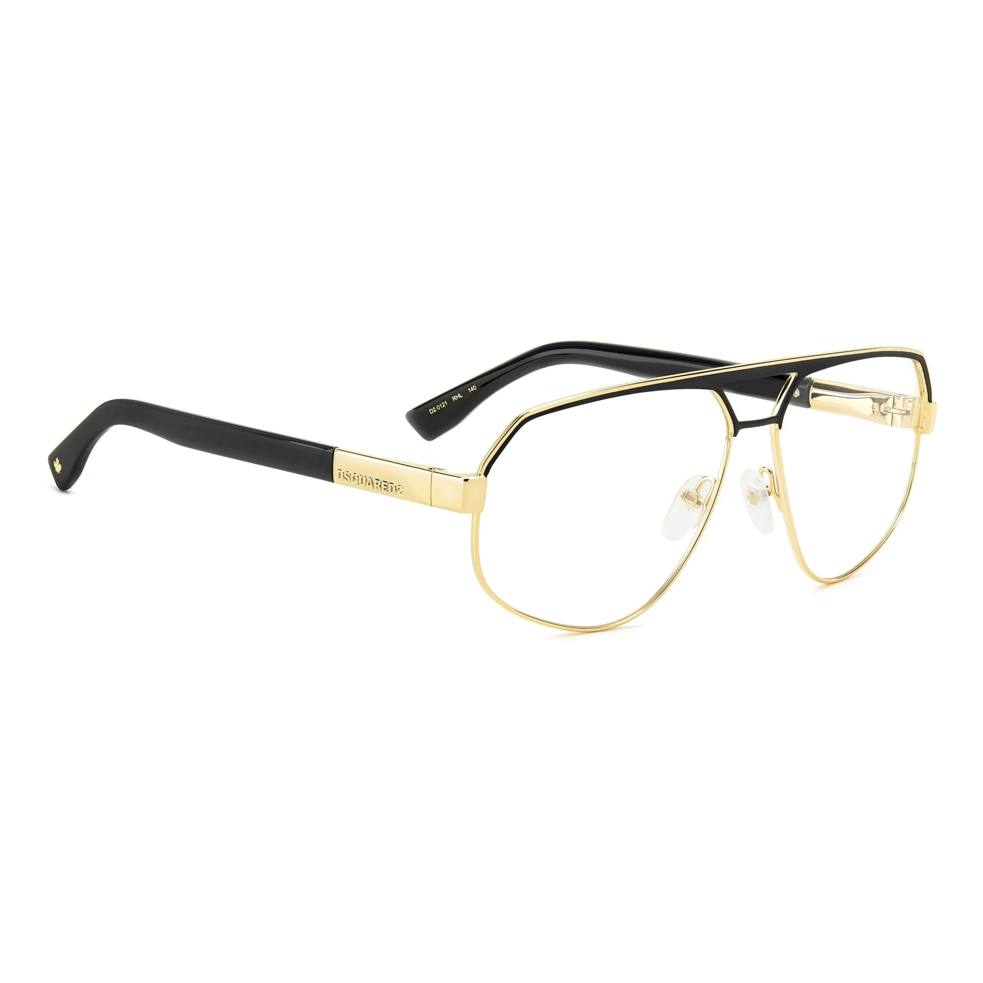   Dsquared2 D2 0121 - RHL Oro Nero_ | Occhiale Da Vista Uomo 