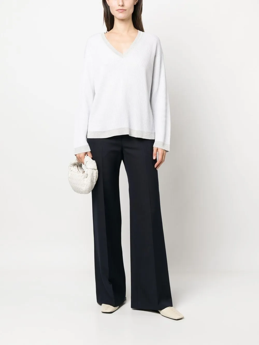 FABIANA FILIPPI Maglione a maniche lunghe con scollo a V