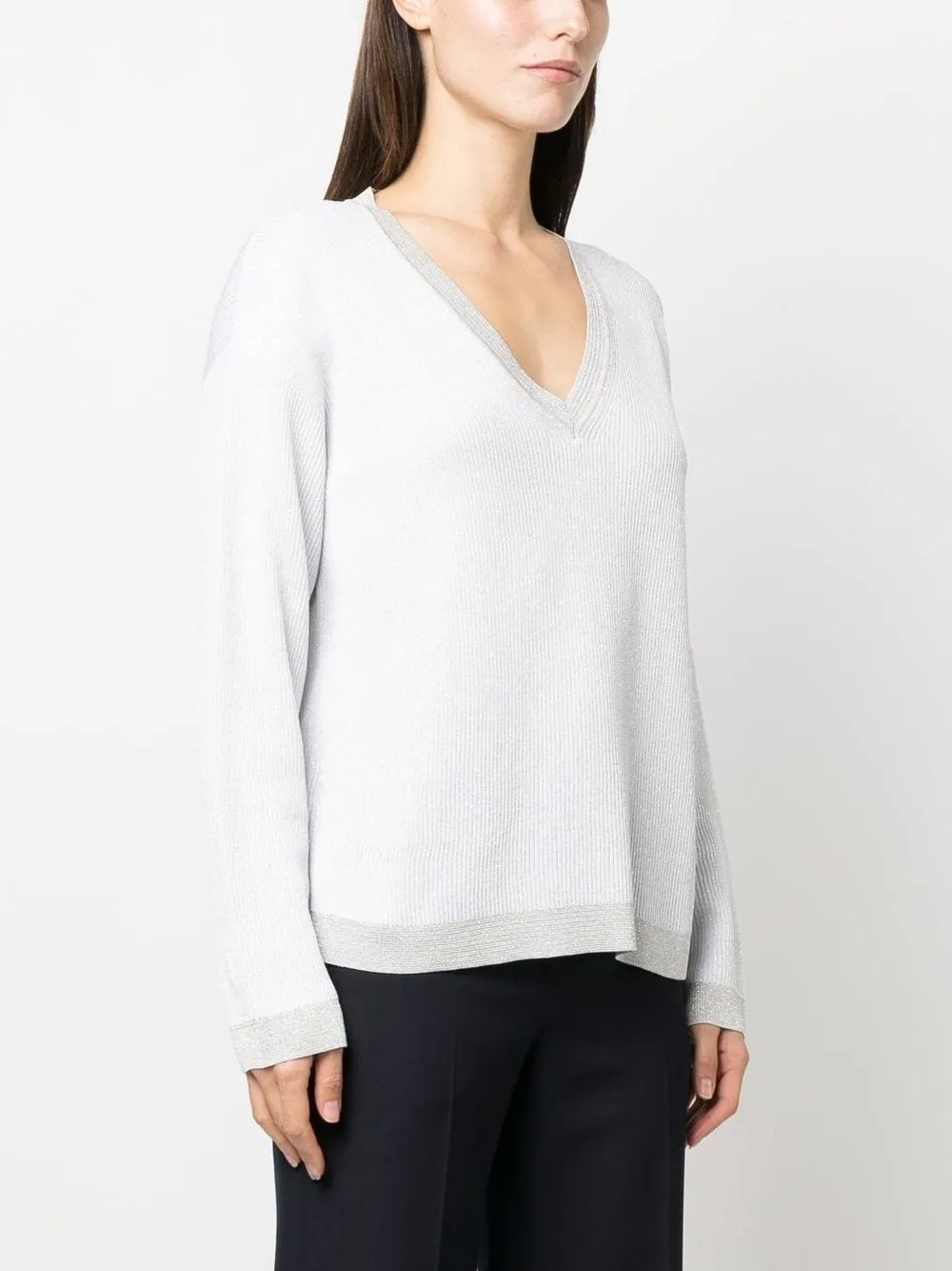 FABIANA FILIPPI Maglione a maniche lunghe con scollo a V