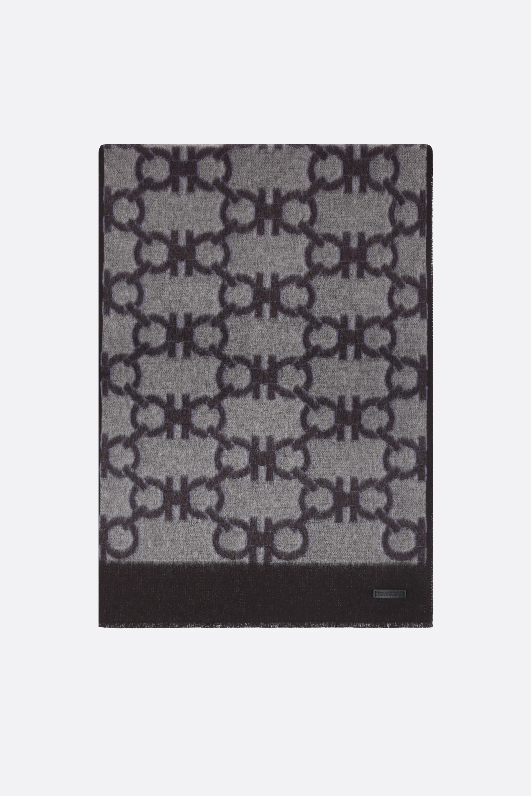  FERRAGAMO sciarpa Gancini in seta e cashmere 