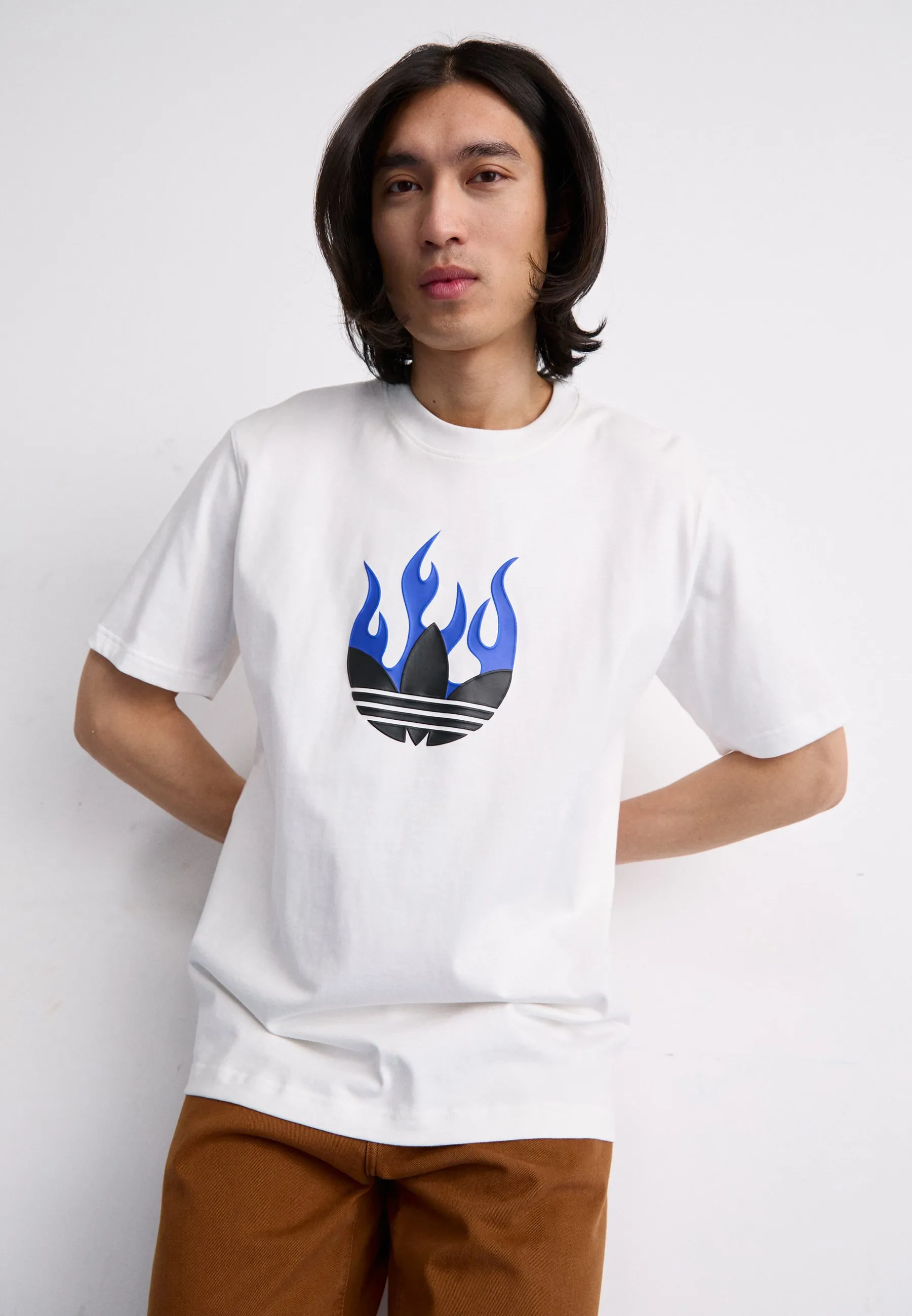 FLAMES LOGO  - T-shirt con stampa