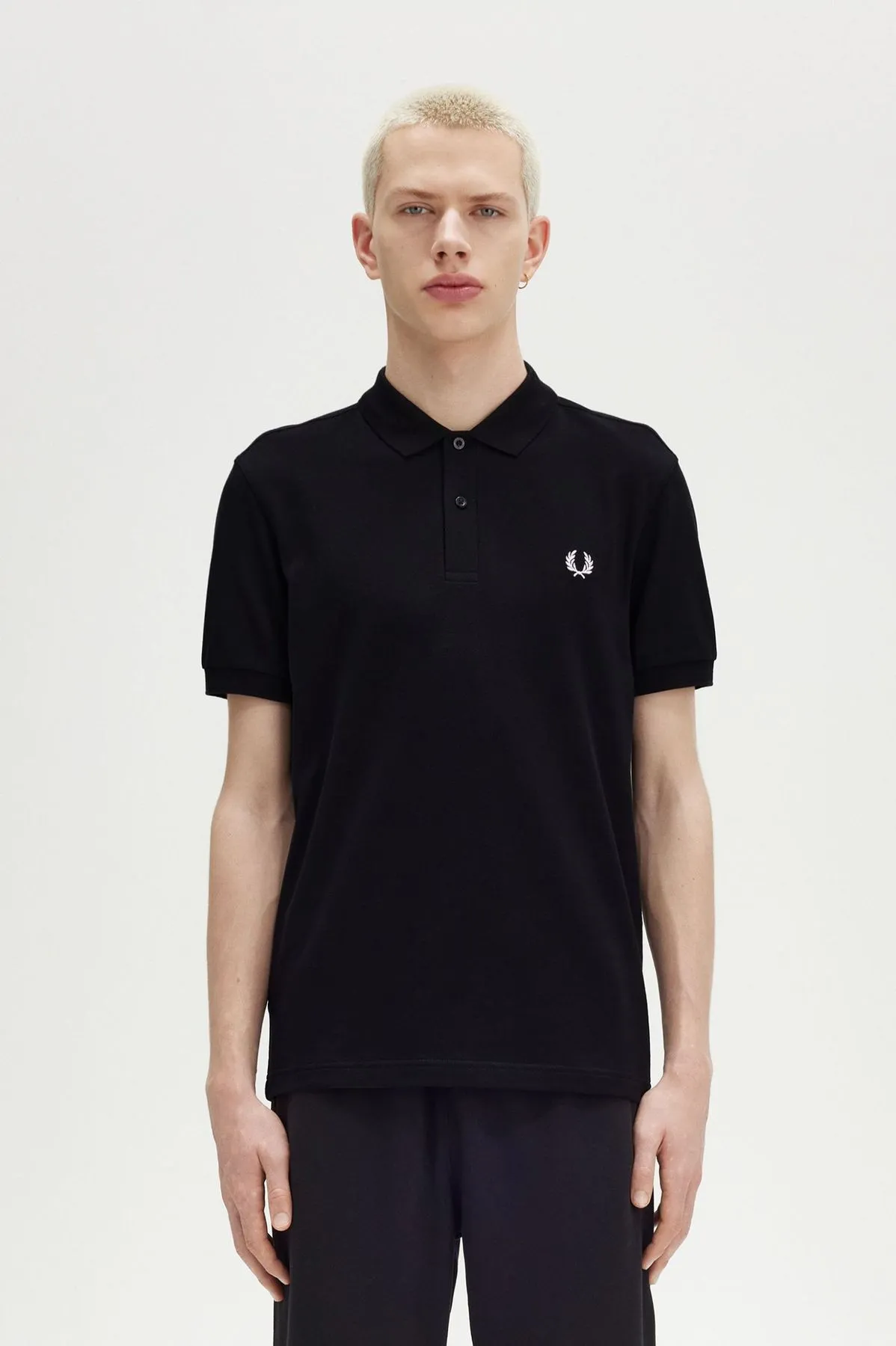 Fred Perry Polo Nera M6000 Mezza Manica
