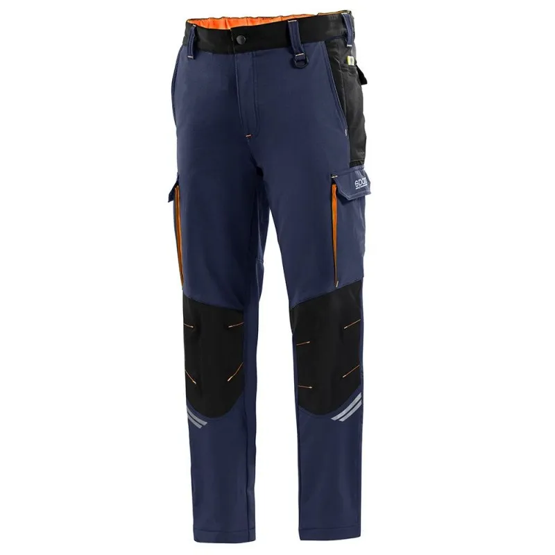 Fuori tutto - Pantaloni da lavoro Sparco Tech Trousers Multitasche 02417 taglia XS grigio giallo nero
