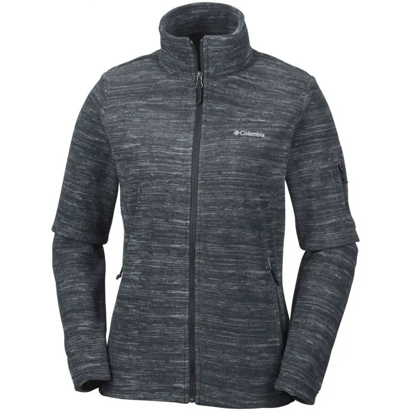 Giacca in pile Columbia Fast Trek Printed Jkt (Nero stampa spacedye) Donna