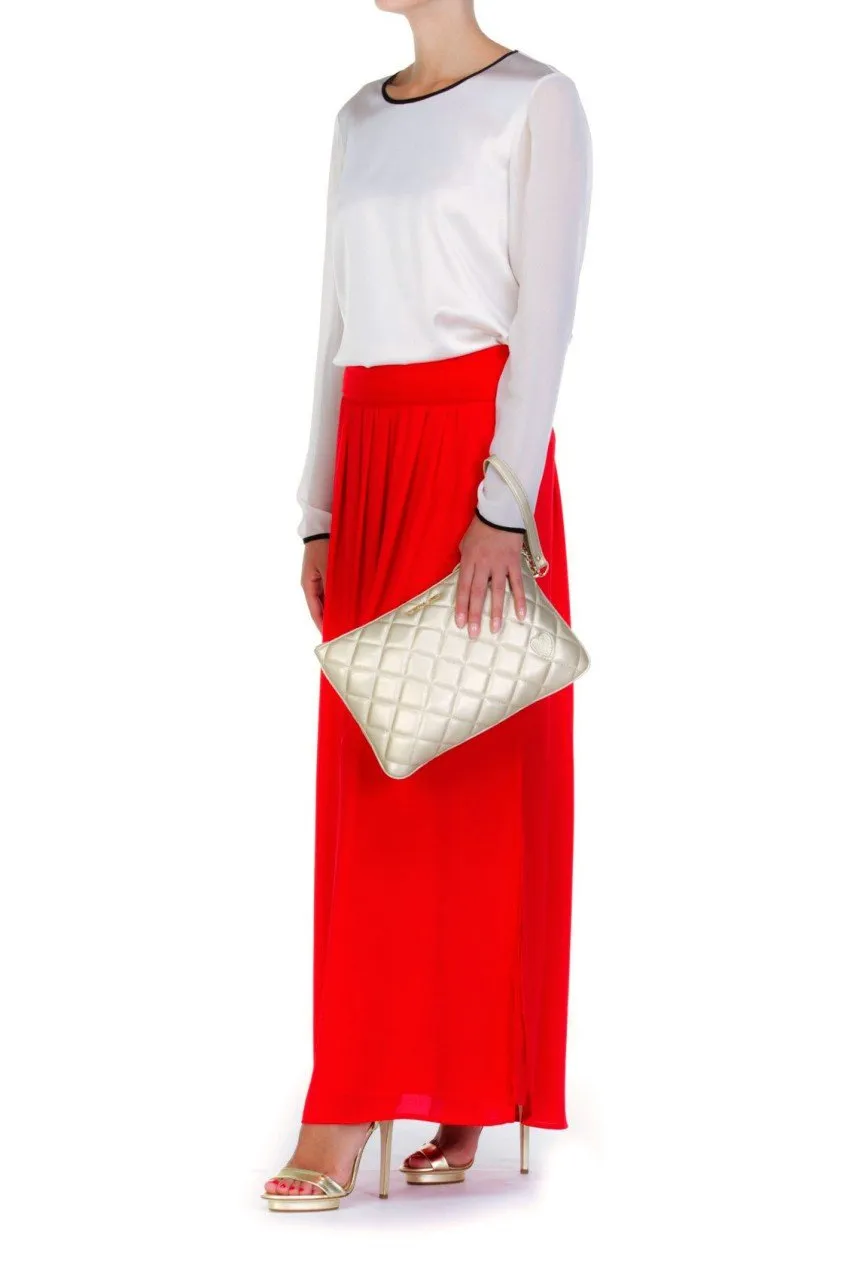 Gonna lunga con spacco Rosso