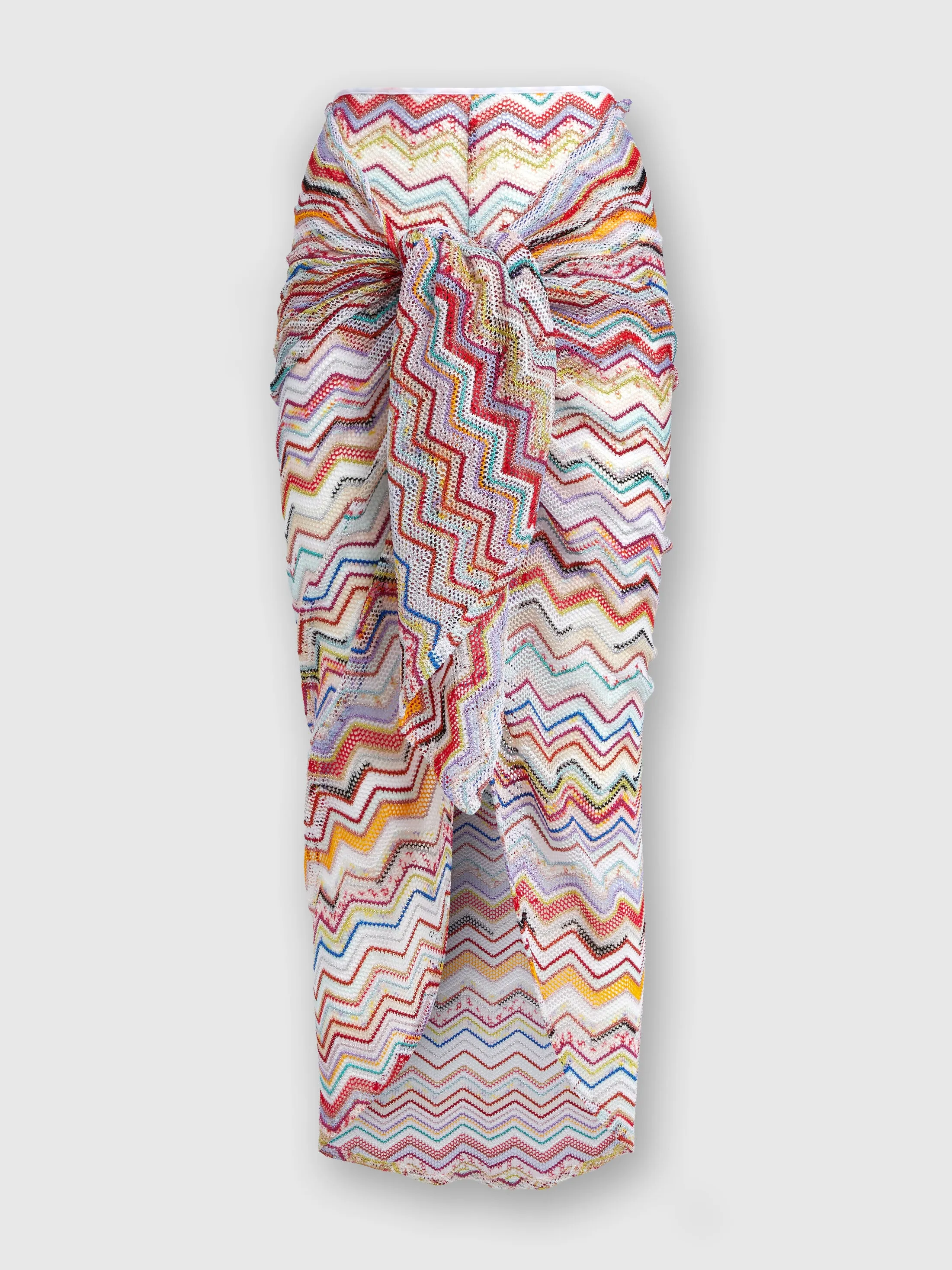 Gonna pareo in crochet con lurex