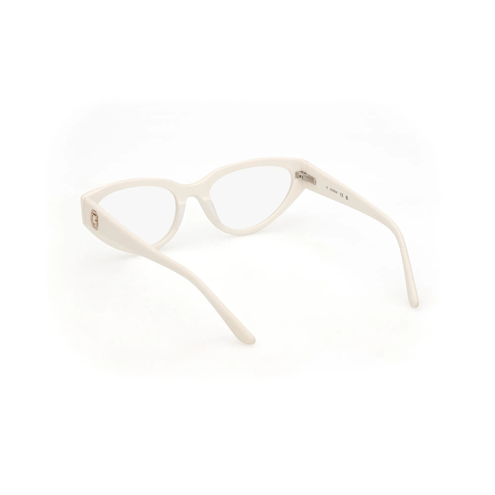   Guess GU 50113 - 021  Bianco Lucido | Occhiale Da Vista Donna 