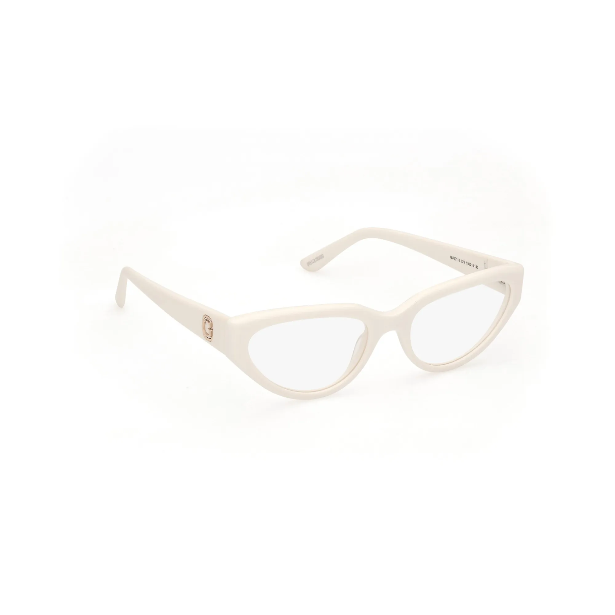   Guess GU 50113 - 021  Bianco Lucido | Occhiale Da Vista Donna 