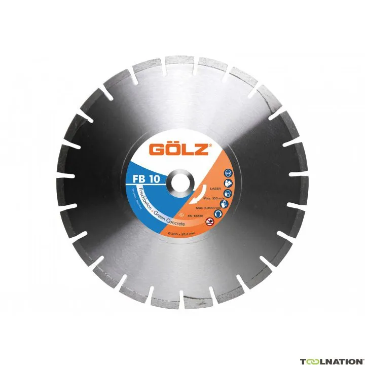 Gölz 04972710351 FB10 Slim Lama diamantata Fresh Concrete 350 x 25,4 mm