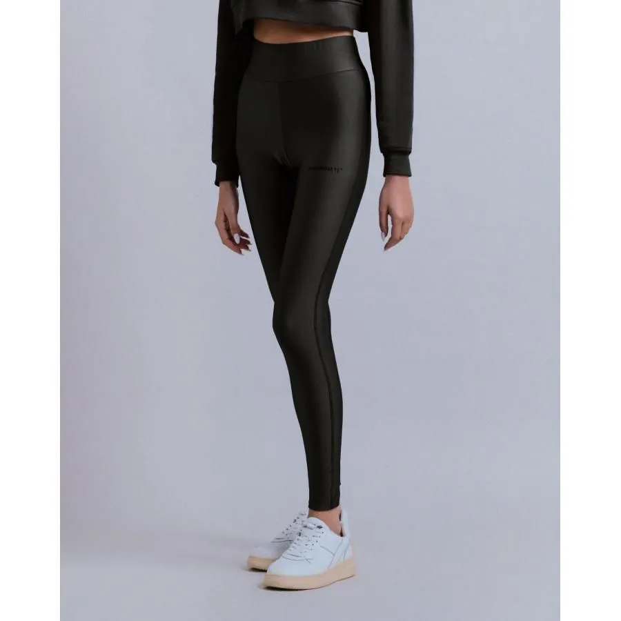 Hinnominate Leggings In Lycra Lucida A Vita Alta
