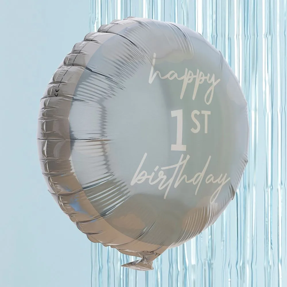 Il mio palloncino foil blu del primo anno