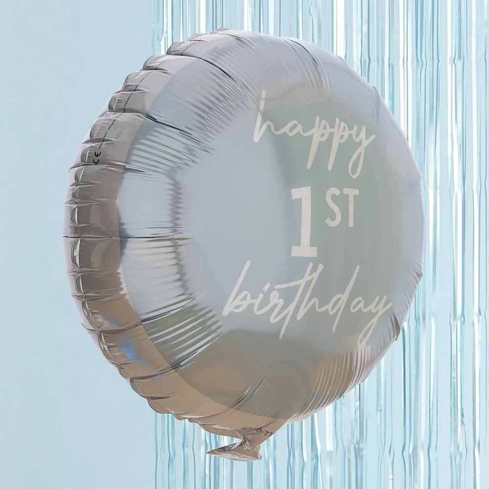 Il mio palloncino foil blu del primo anno