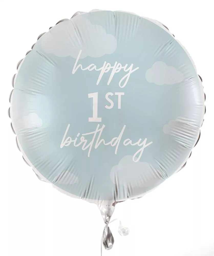 Il mio palloncino foil blu del primo anno