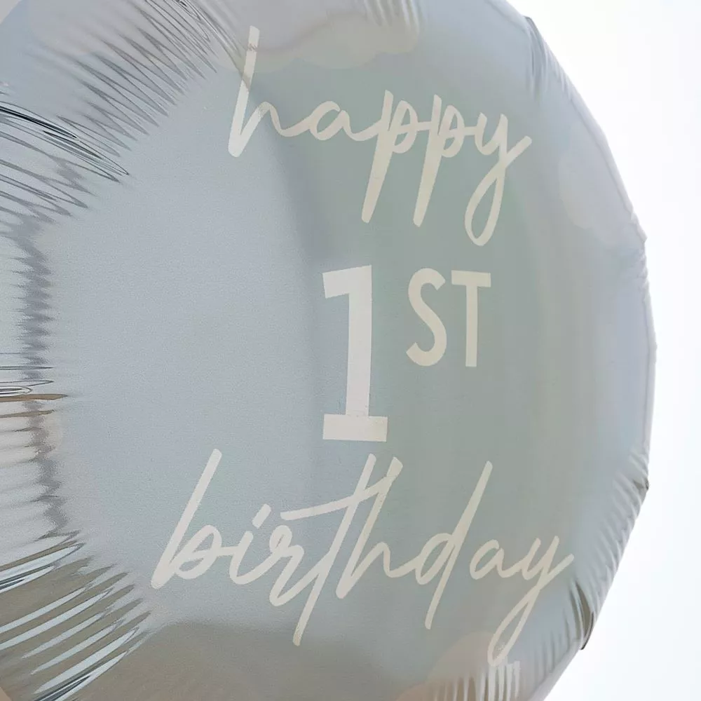 Il mio palloncino foil blu del primo anno