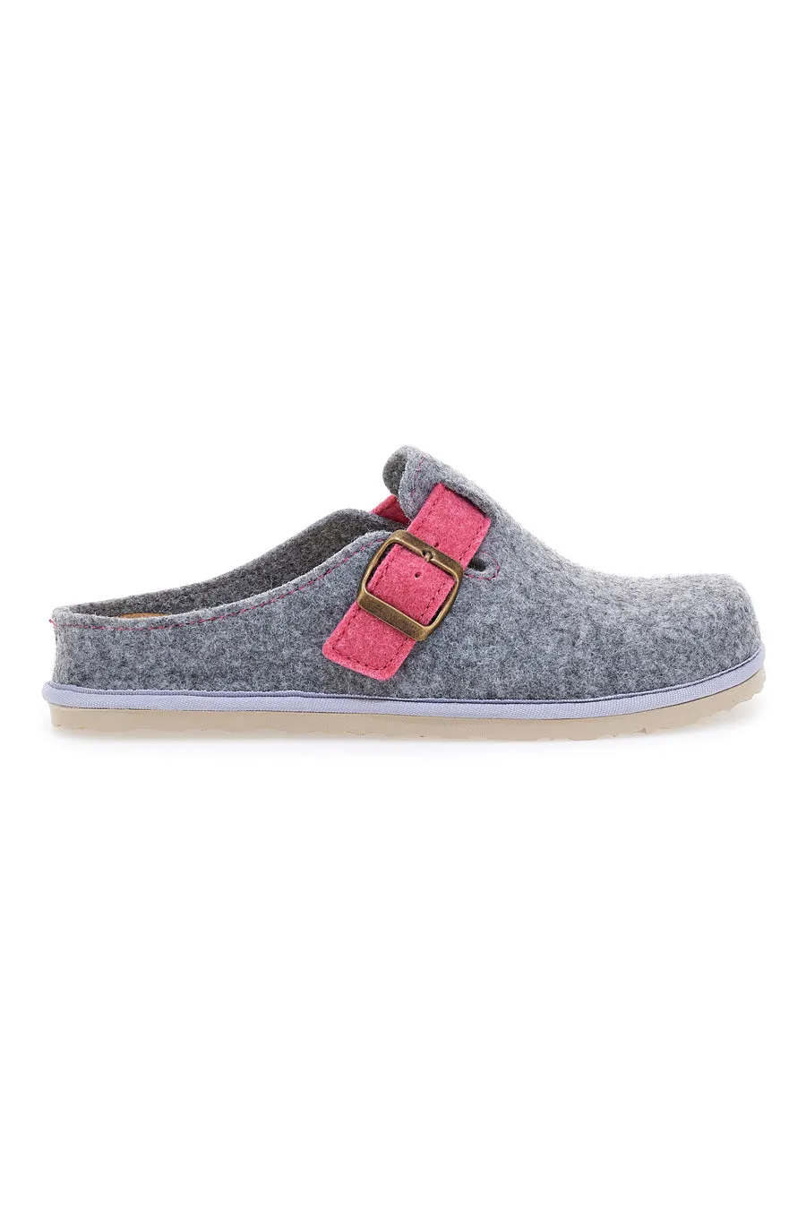   INBLU Pantofole Grigie con fibbia e sottopiede estraibile INBLU 38 cs