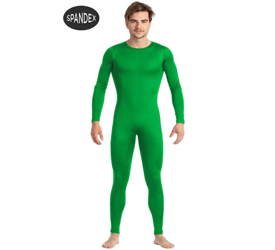 Interno maschio verde spandex per uomo