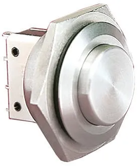 Interruttore a pulsante Bulgin, Momentaneo, SPST, , 5 A a 250 V c.a., IP66 Montaggio a pannello
