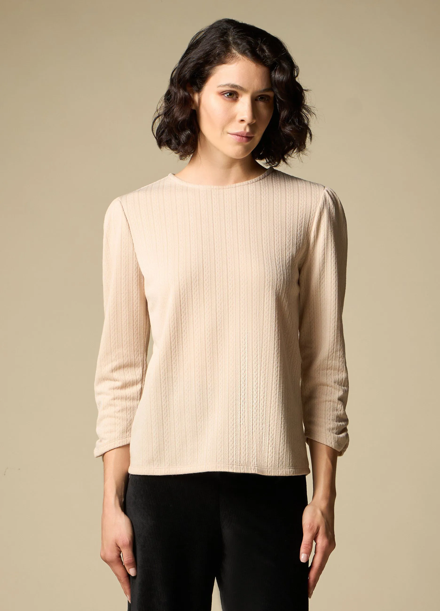 IWIE  T-shirt a trecce donna