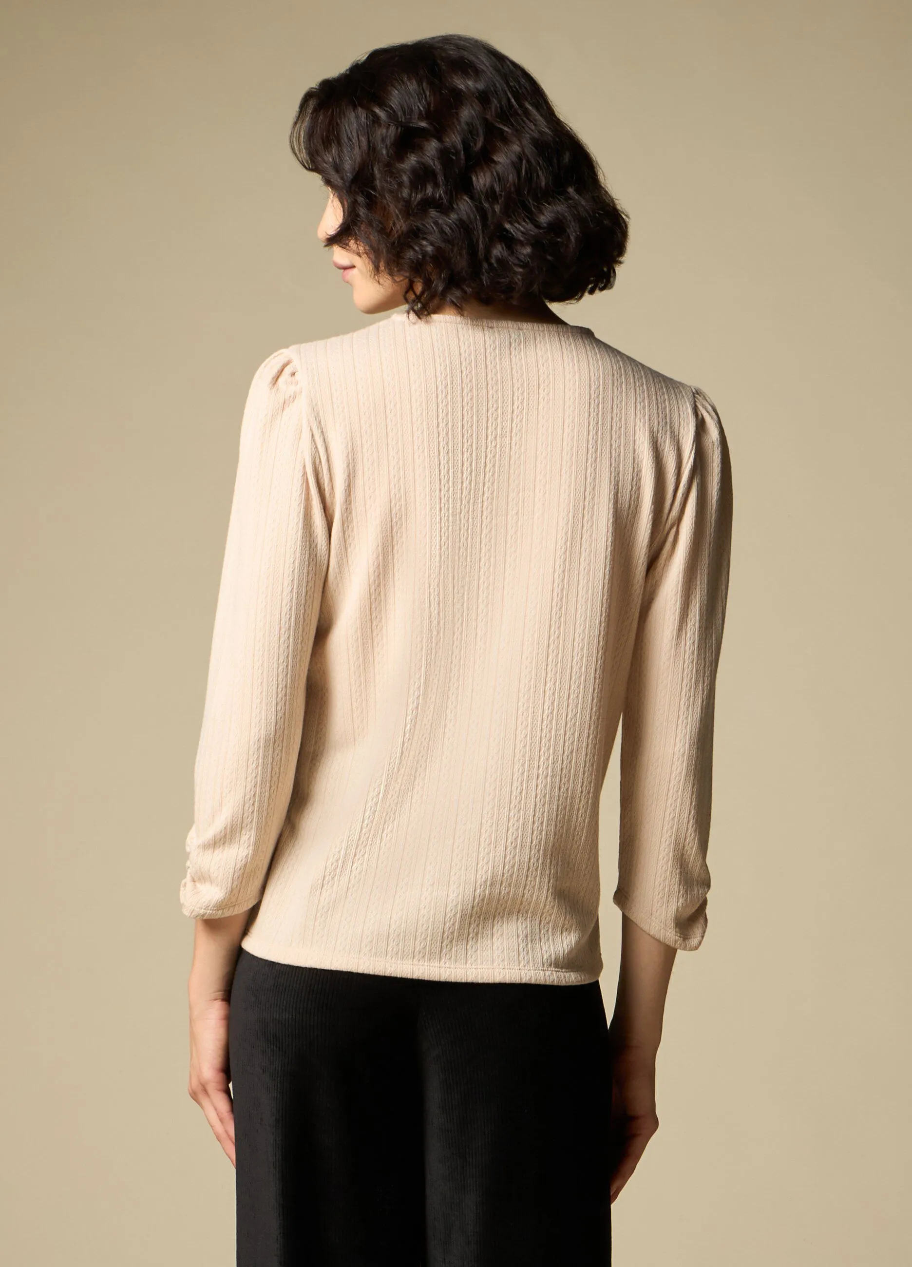 IWIE  T-shirt a trecce donna