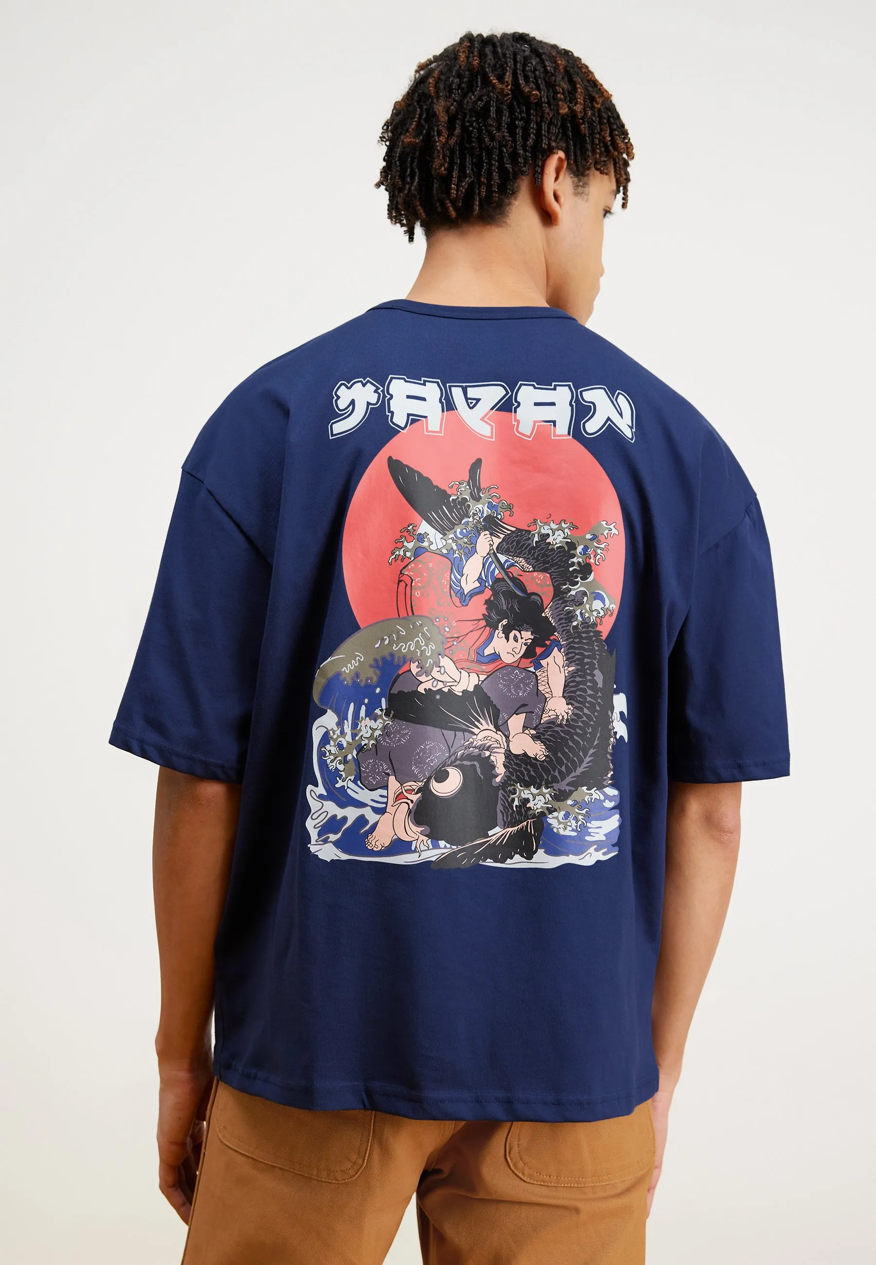 JAPAN WAVE WARRIOR  - T-shirt con stampa