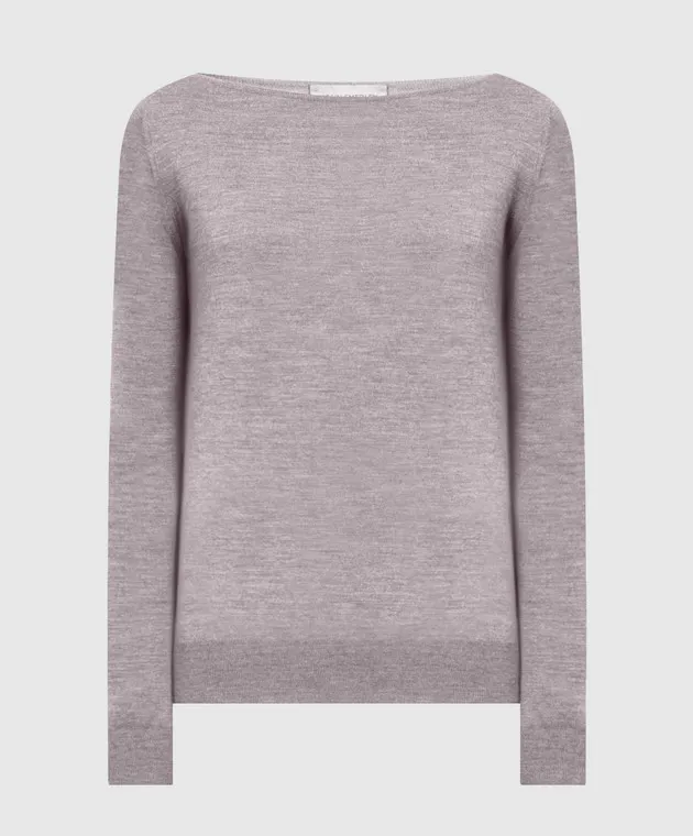 John Smedley Maglia Susan in lana grigia SUSAN
