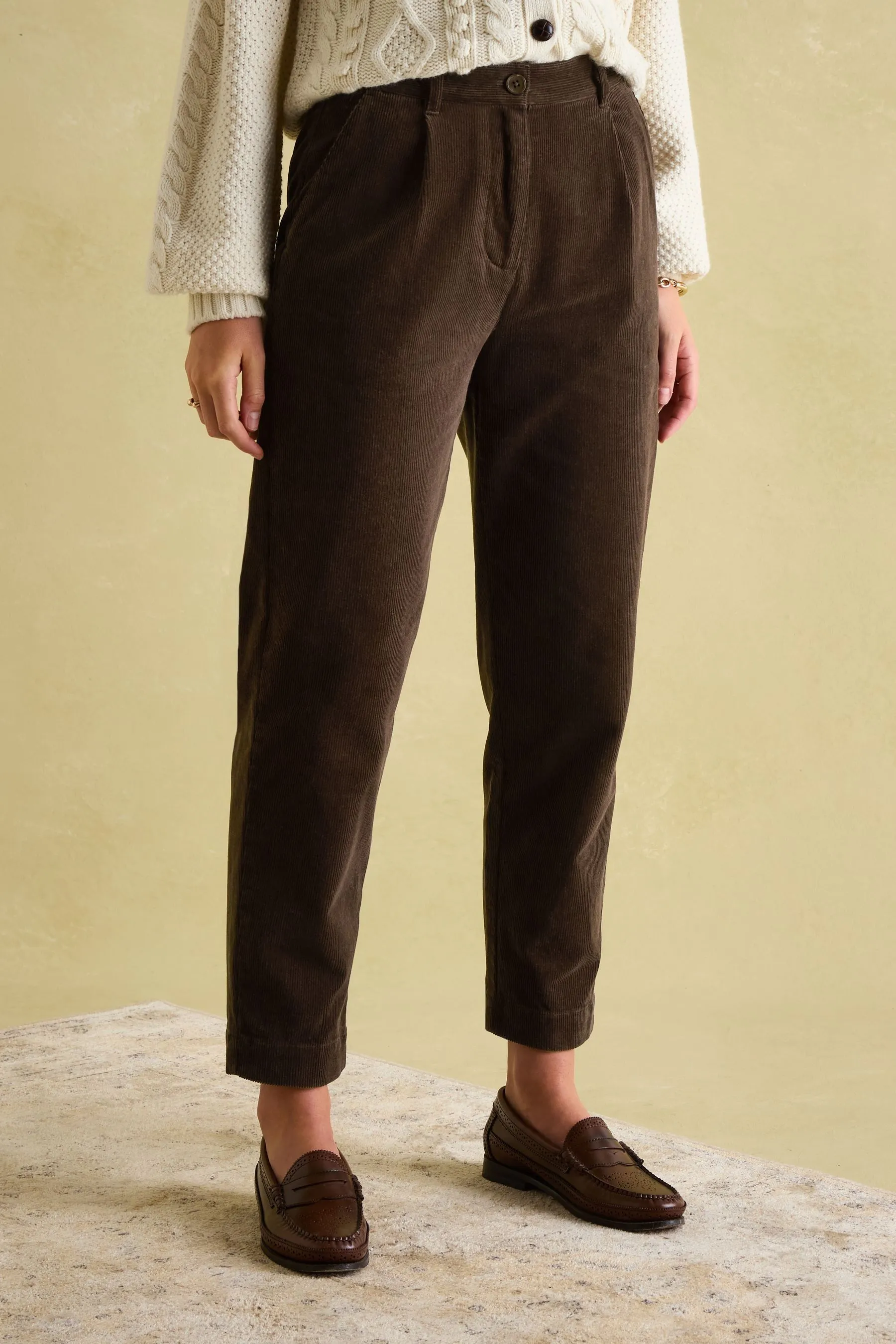 Joules Calla Corduroy Tapered Trousers    