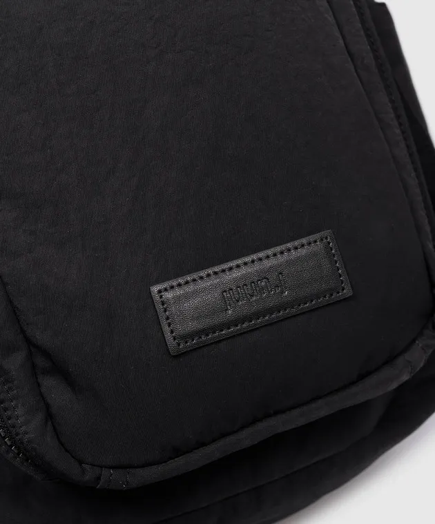 Juun.j Borsa a tracolla nera con patch logo JC41D4P015