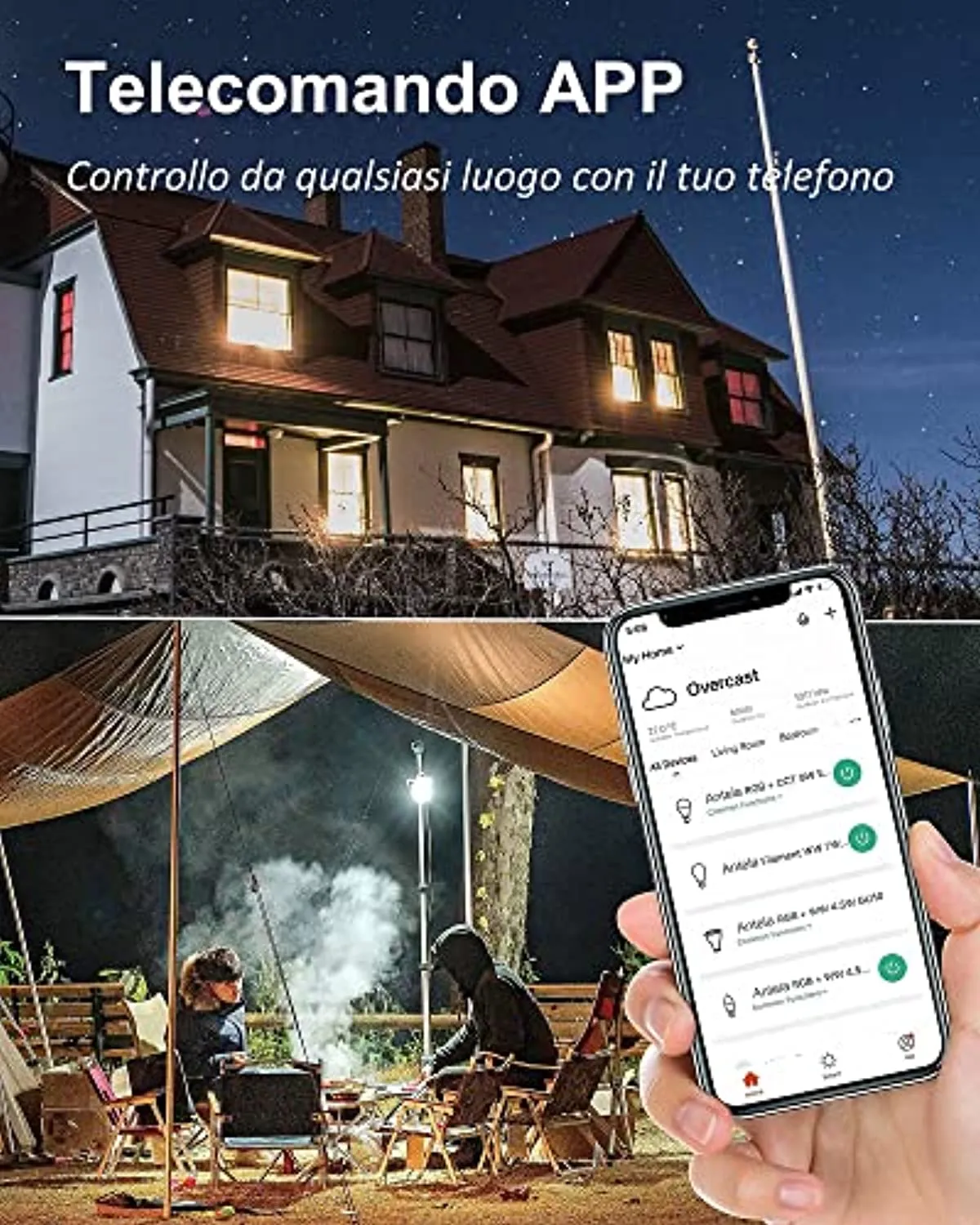 Lampadine LED Alexa Inteligente WiFi E27, Dimmerabile Lampadina ANTELA Smart 9W 806ML 80W equivalente, RGB & 2700K-6500K bianco 