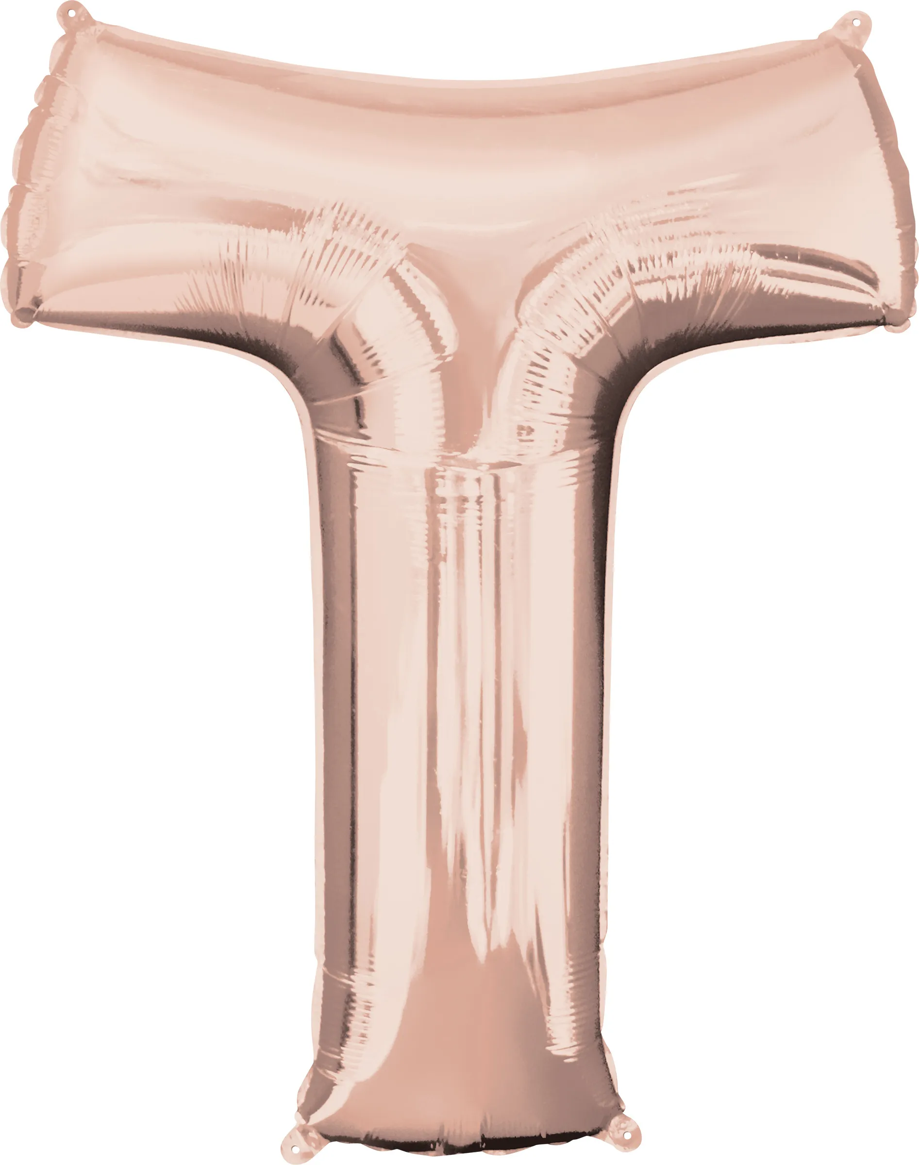 Lettera XXL mongolfiera T oro rosa 81 cm