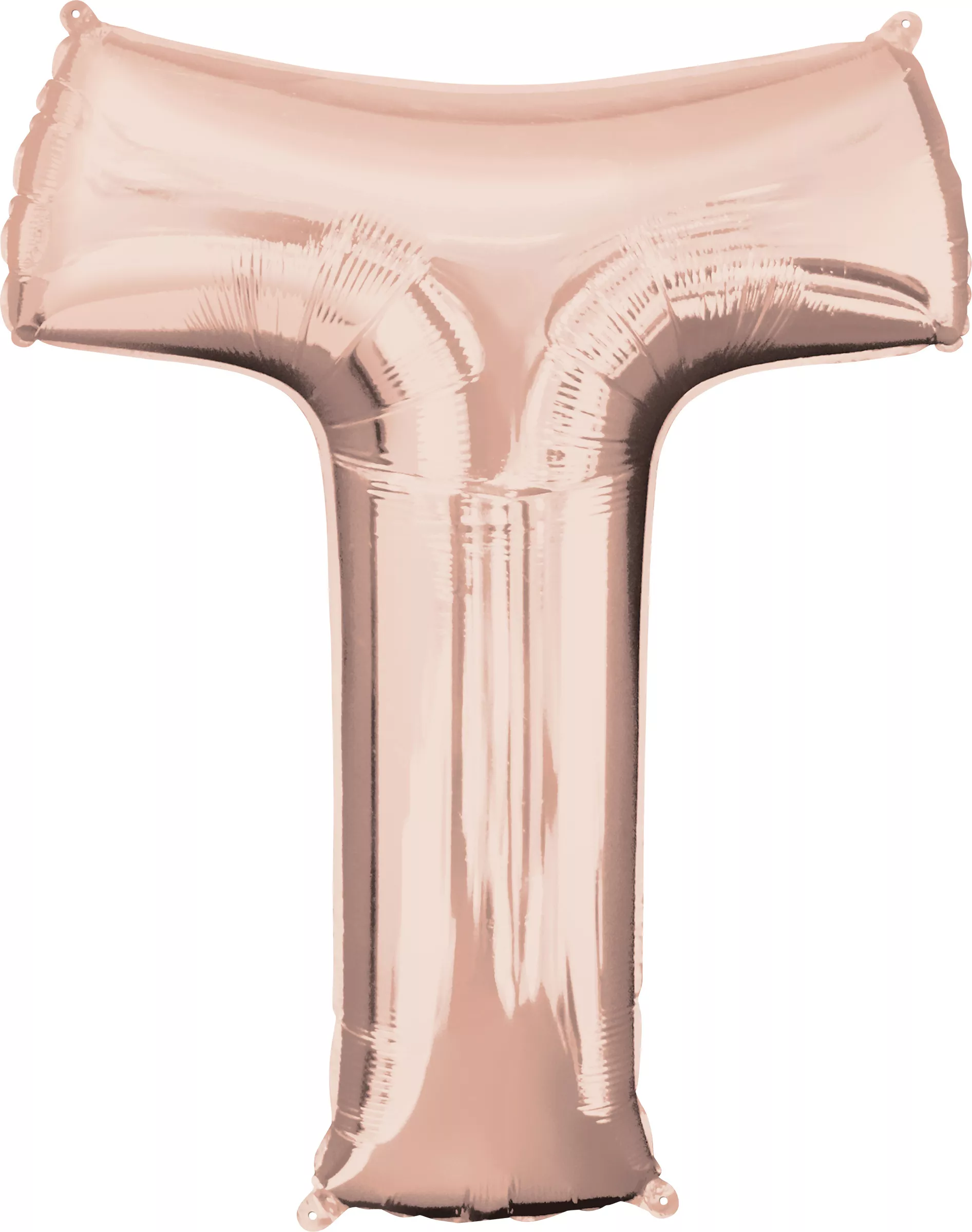 Lettera XXL mongolfiera T oro rosa 81 cm