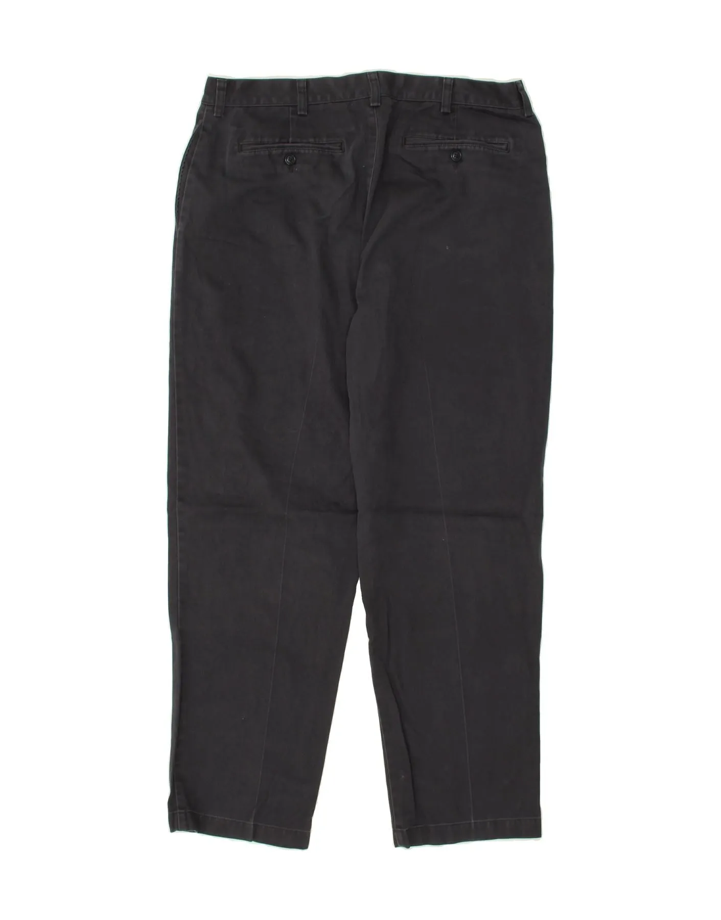 L.L.BEAN Mens Slim Chino Trousers  W36 L30 Navy Blue Cotton