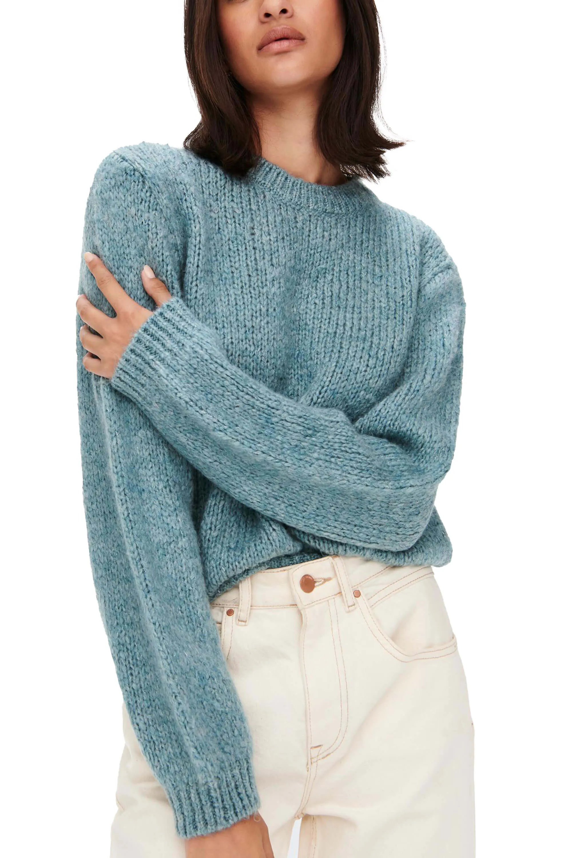         MAGLIA JDYDINEA L/S O-NECK SOLID PULL KNT NOOS