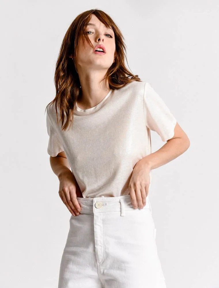 Maglia Manica Corta Molly Bracken - White