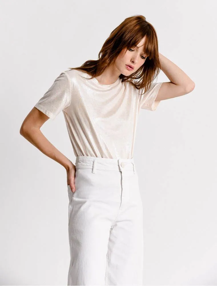 Maglia Manica Corta Molly Bracken - White