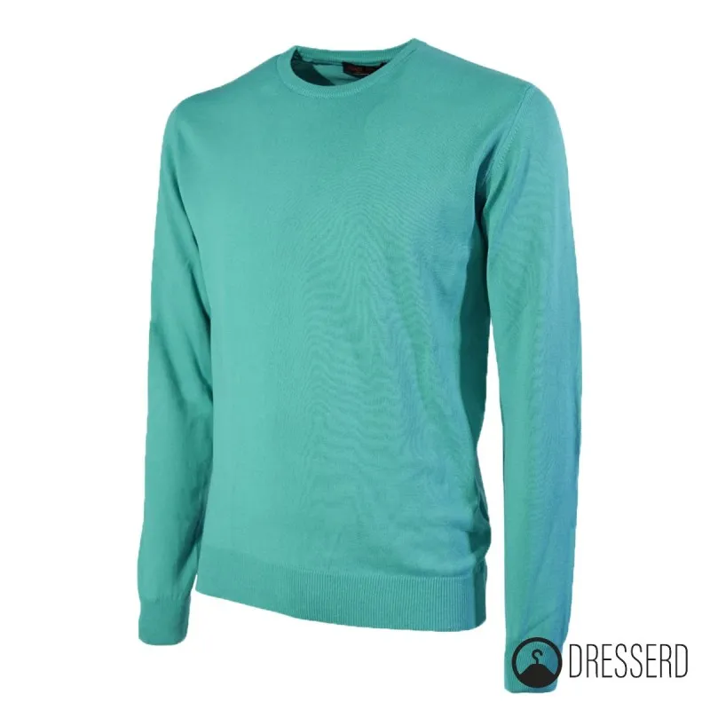 Maglia Uomo Maglioncino 100% cotone con Top colorate Girocollo Made in Italy Maglie manica lunga