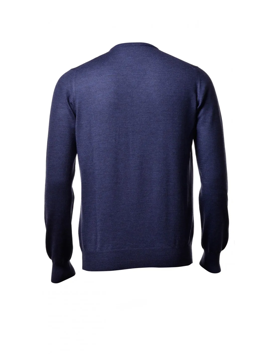 Maglie girocollo ML in cotone bluette taglie forti