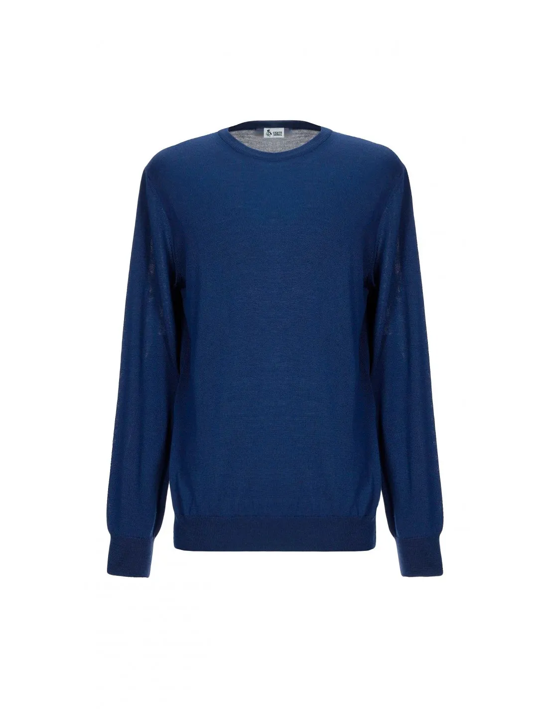 Maglie girocollo ML in cotone bluette taglie forti