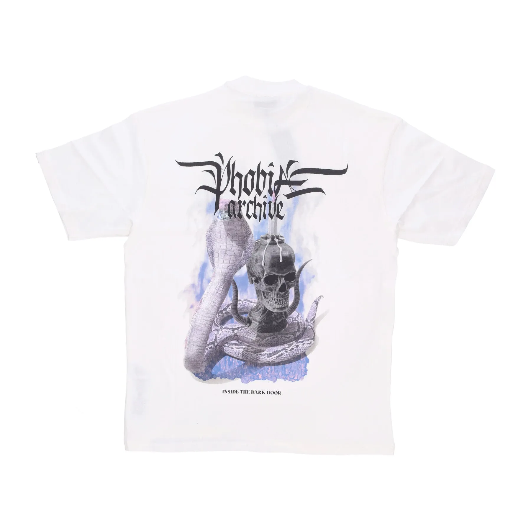 Maglietta Uomo Fiery Cobra Print Tee White/purple
