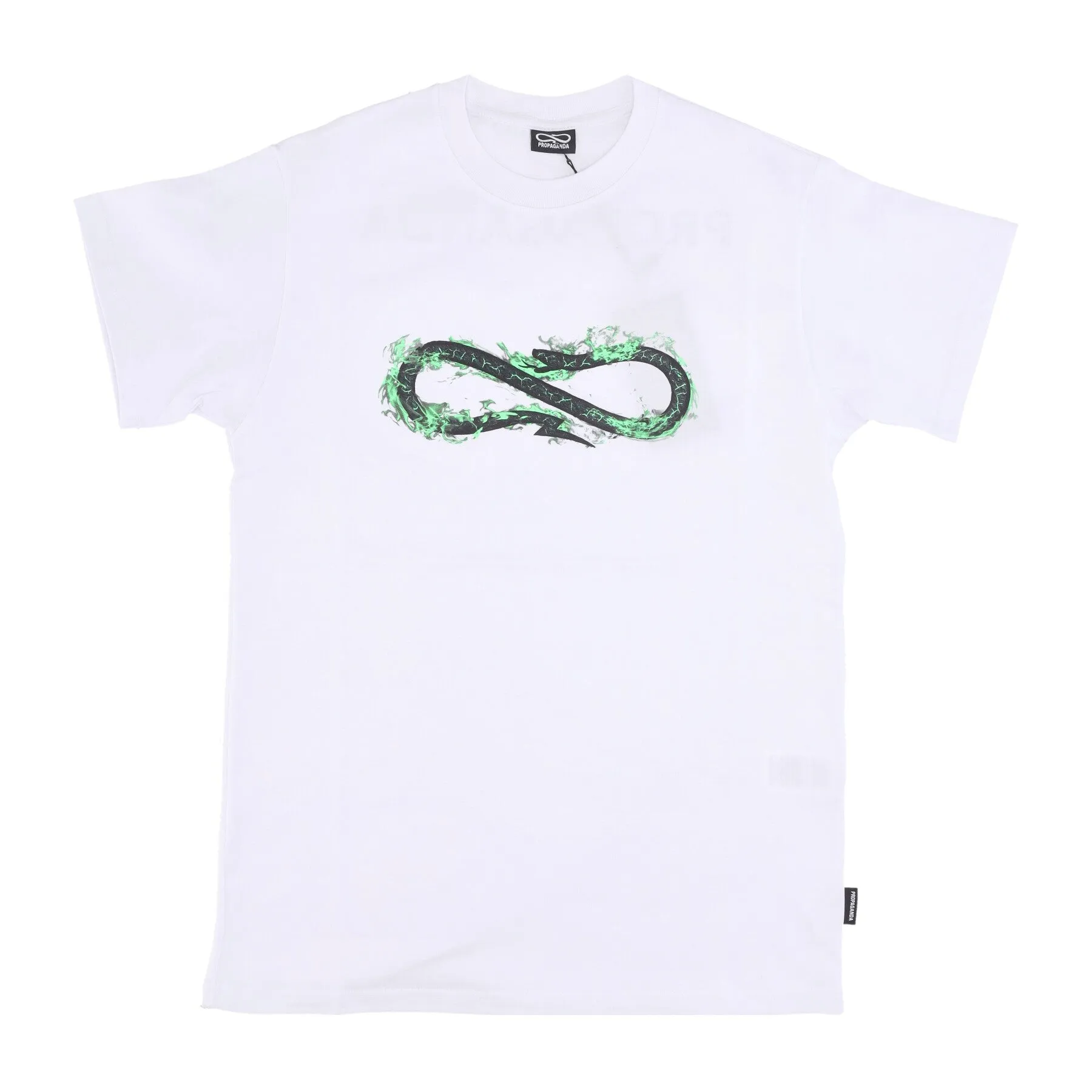 Maglietta Uomo Logo Fire Tee White