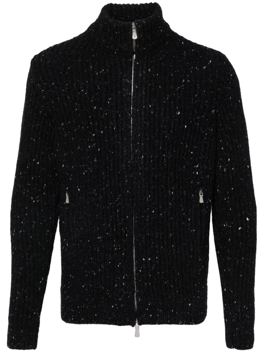 Maglione a collo alto con zip in blu Eleventy - uomo