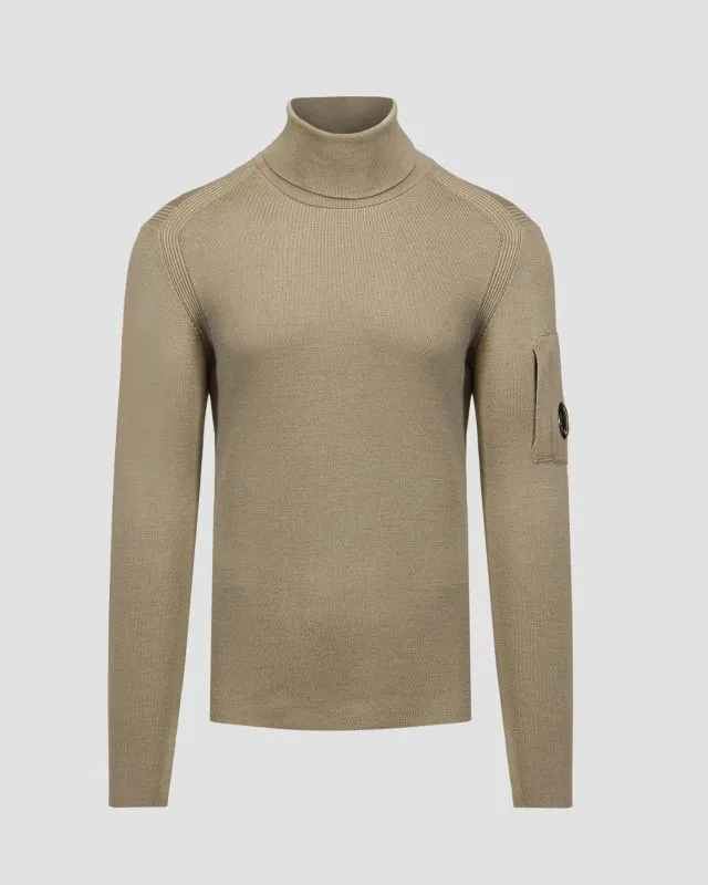 Maglione a collo alto in lana da uomo C.P. Company