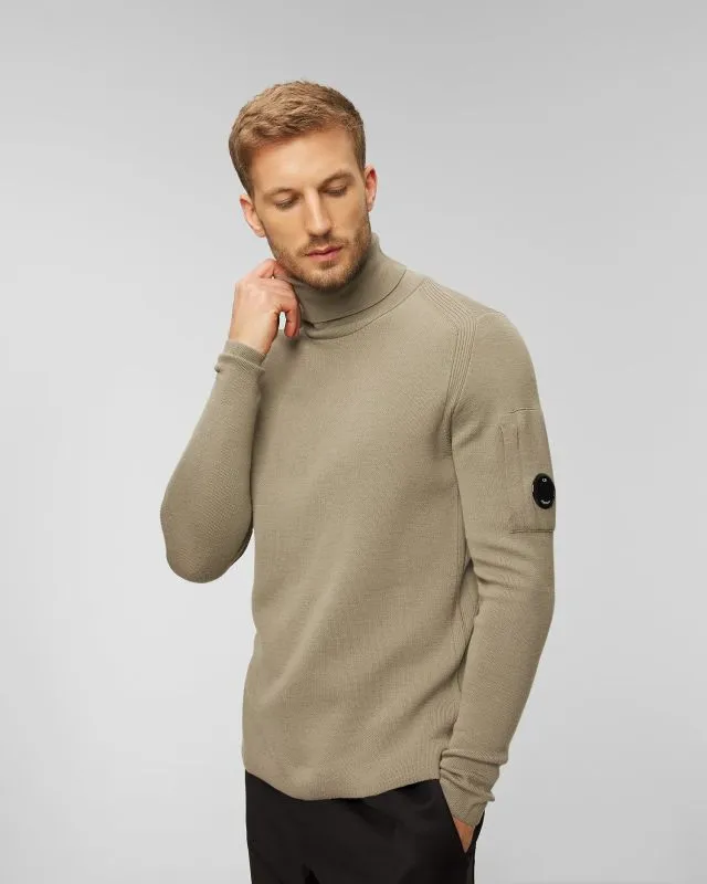 Maglione a collo alto in lana da uomo C.P. Company