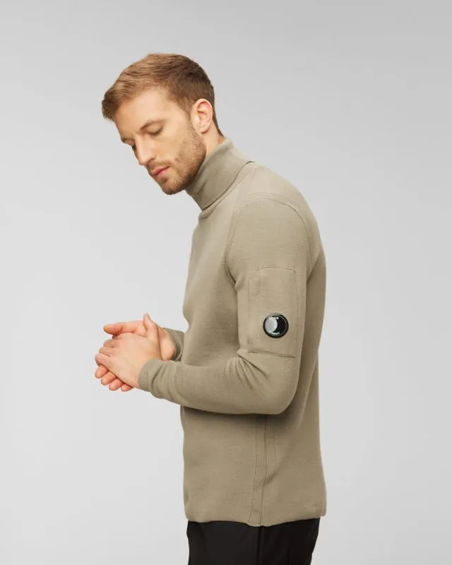 Maglione a collo alto in lana da uomo C.P. Company