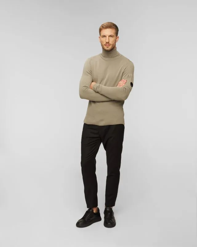 Maglione a collo alto in lana da uomo C.P. Company
