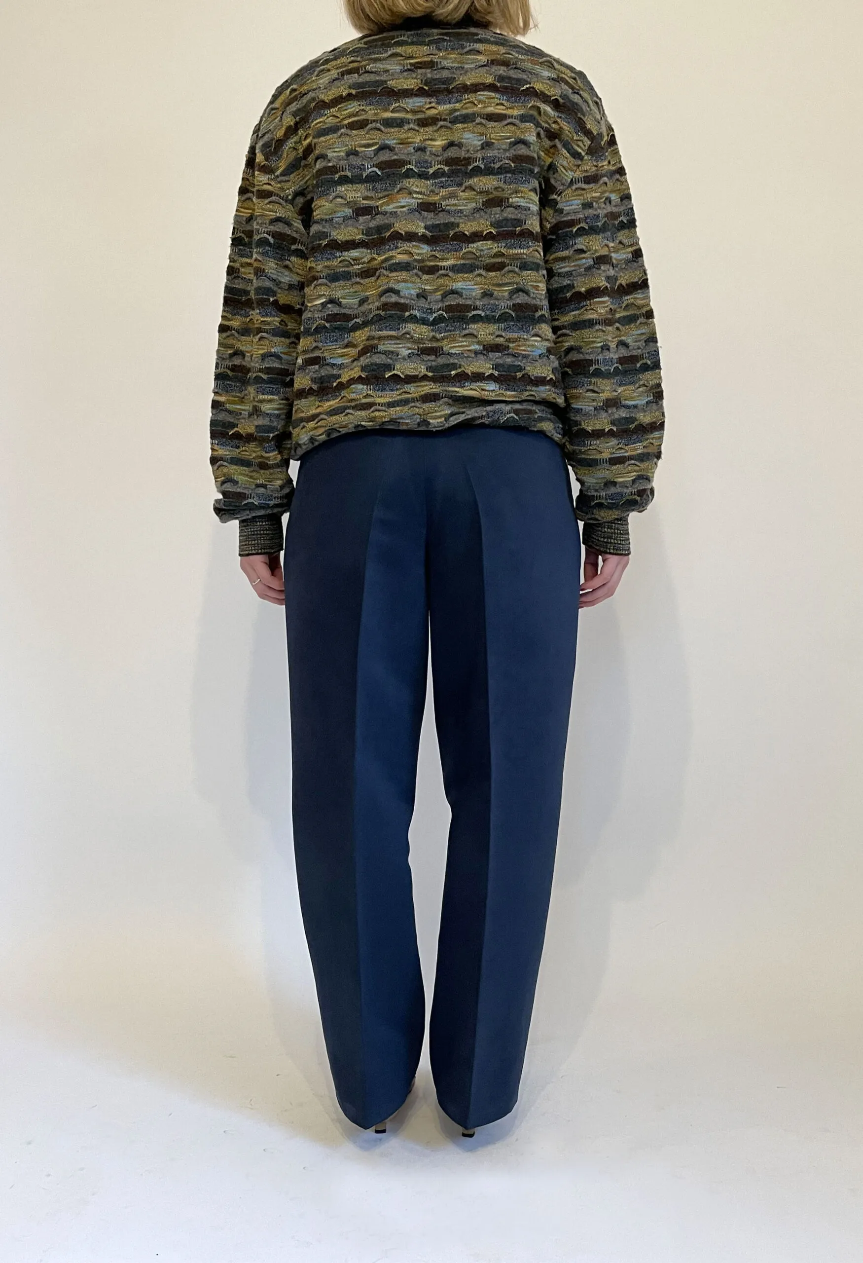 Maglione a texture lavorata con filati Botto vintage anni ’90