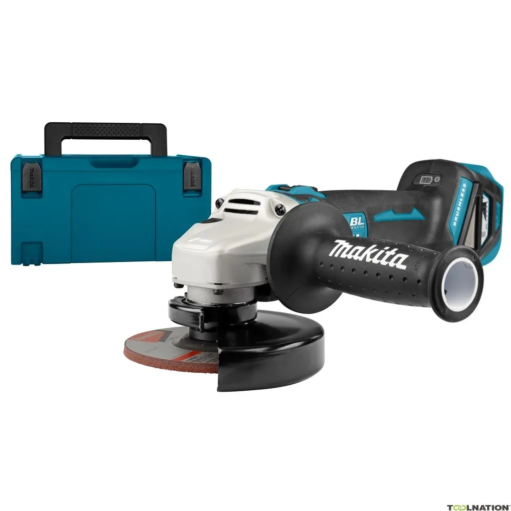 Makita DGA513ZJ 18V Smerigliatrice angolare 125 mm con freno in Mbox senza batterie e caricabatterie
