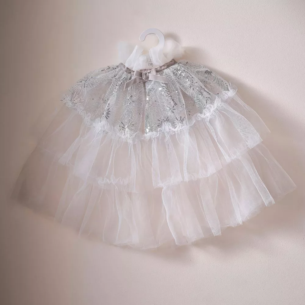 Mantello da principessa delle fate invernali bianco deluxe