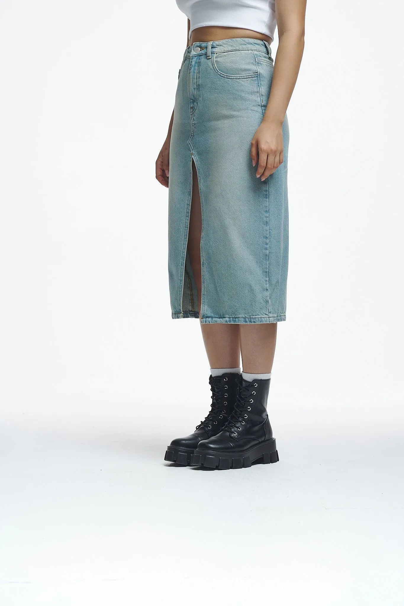 MERYA SKIRT - Gonna di jeans