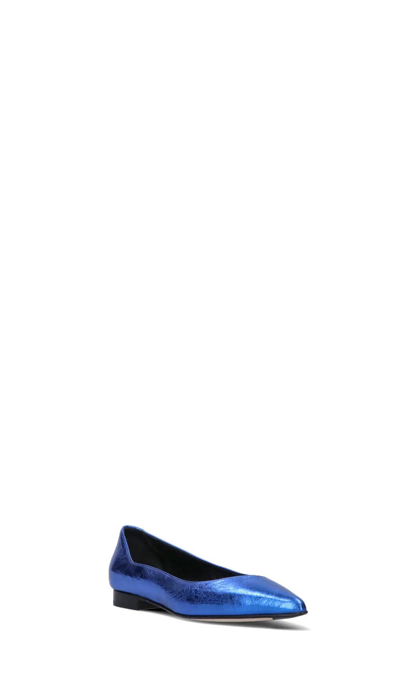 NAPOLEONI Ballerina donna blu in pelle