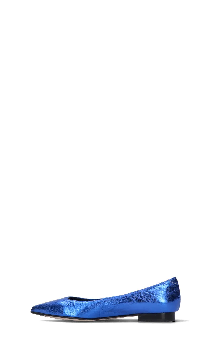NAPOLEONI Ballerina donna blu in pelle